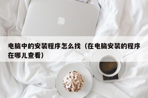电脑中的安装程序怎么找（在电脑安装的程序在哪儿查看）